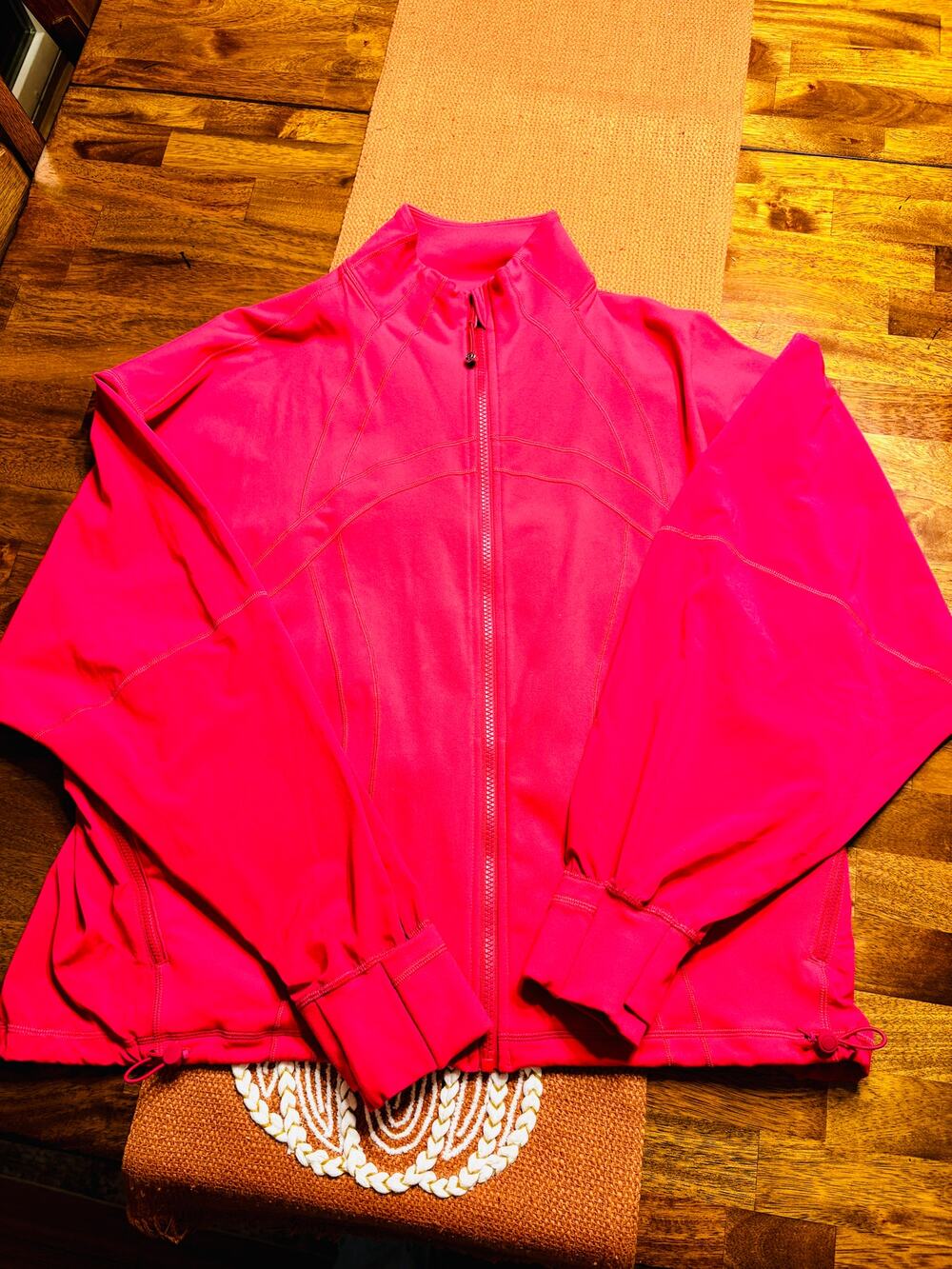 Lululemon Define Jacket Womens Size 10 Sonic Pink Cinch Waist Luon Relaxed Fit